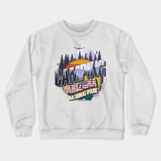 Camping Arizona National Park Vintage USA Best gift for campers Adventure outdoor Crewneck Sweatshirt